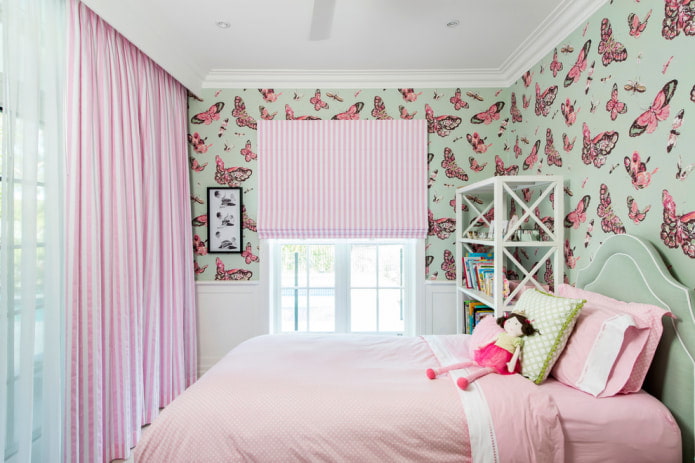 Cameretta rosa e verde