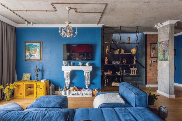 carta da parati blu