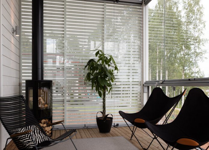 Veranda in stile moderno