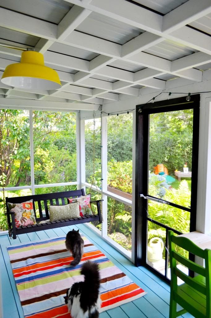 Altalena in veranda
