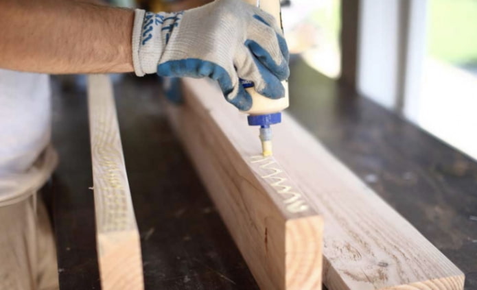 applicazione della colla