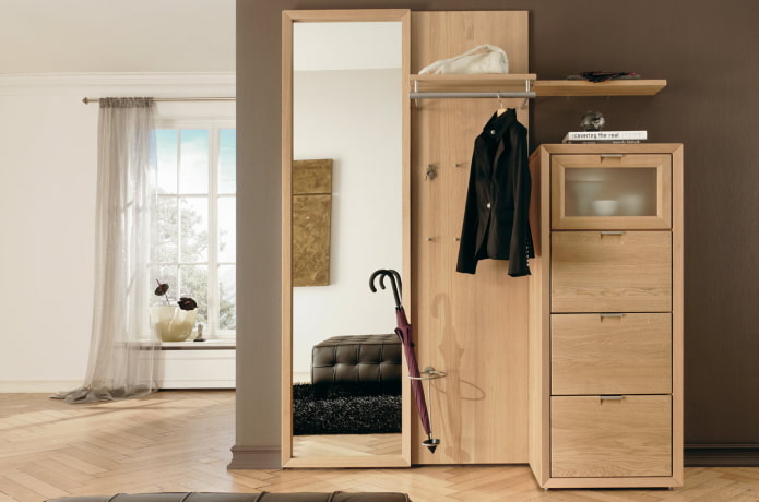 scarpiera da incasso per l'interno del corridoio