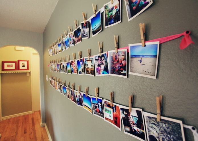 foto su mollette all'interno