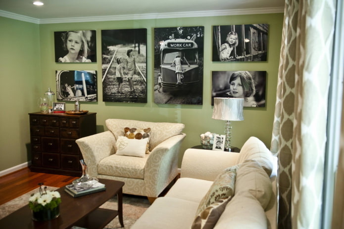 foto senza cornice all'interno