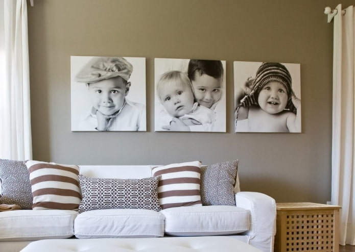 foto senza cornice all'interno
