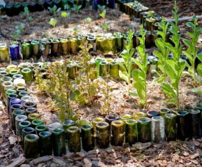 recinzione in bottiglie