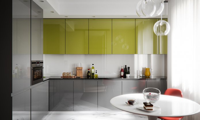 set grigio e pistacchio