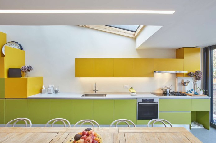 cucina giallo-verde