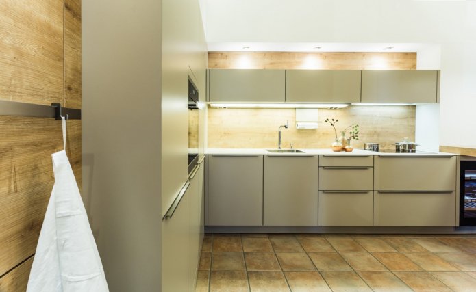 cucina color oliva tenue