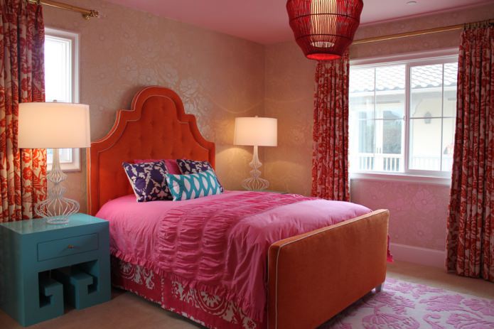 letto arancione