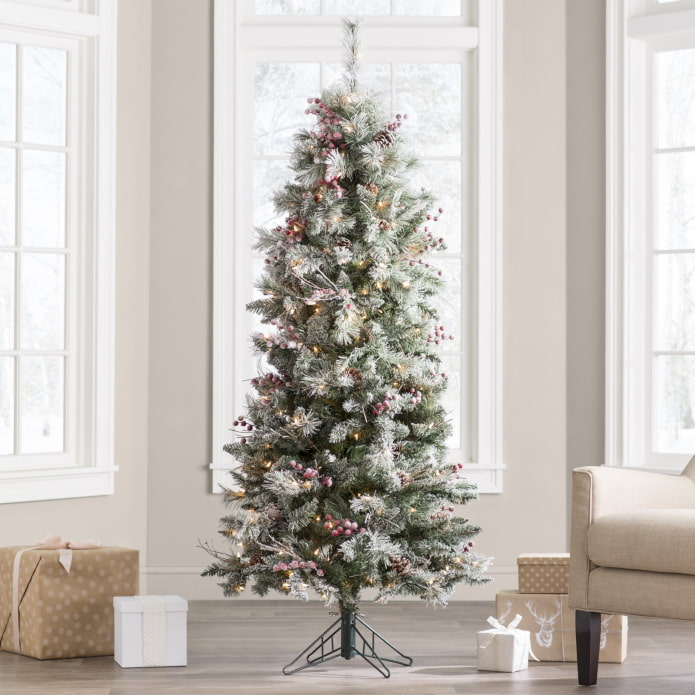Albero di Natale con supporto aperto