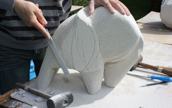 il processo di creazione di una scultura