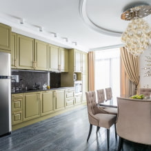 Come organizzare l'illuminazione in cucina con controsoffitto?-0