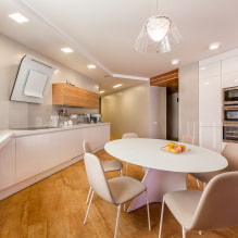 Come organizzare l'illuminazione in una cucina con un soffitto teso?-7