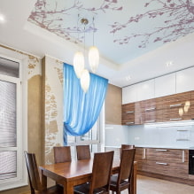 Come organizzare l'illuminazione in una cucina con un soffitto teso?-8