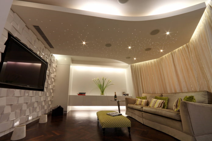 Design con cielo stellato