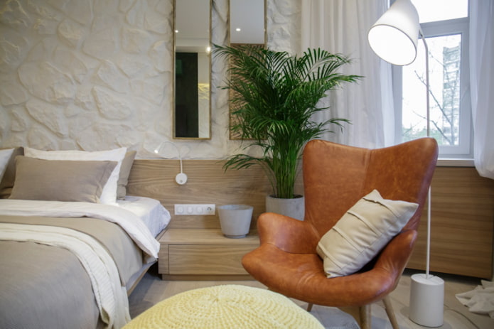 illuminazione per sedia e letto