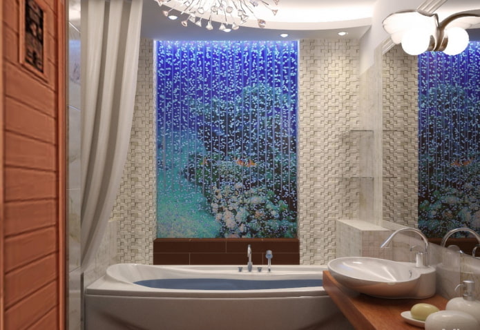 progettazione dell'illuminazione nell'interno del bagno