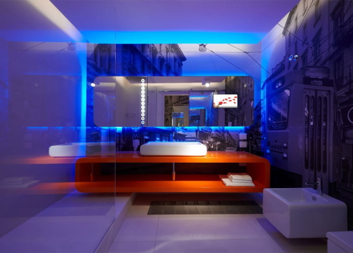 illuminazione decorativa per l'interno del bagno