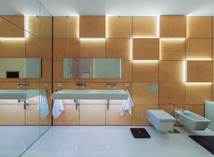 progettazione dell'illuminazione per l'interno del bagno