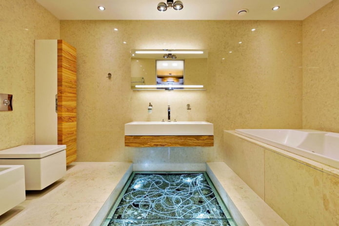progettazione dell'illuminazione per l'interno del bagno