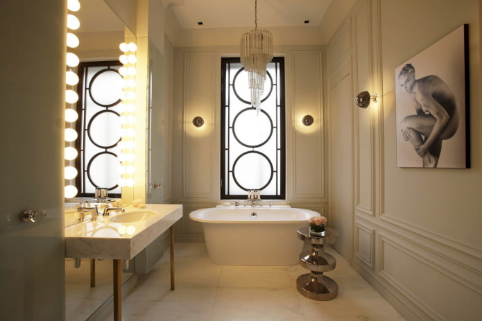 illuminazione decorativa per l'interno del bagno