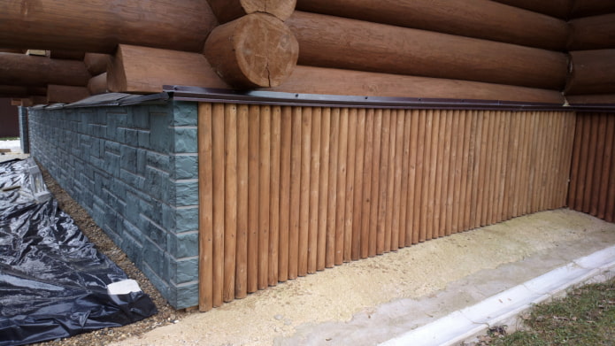 finitura in legno per esterni della casa