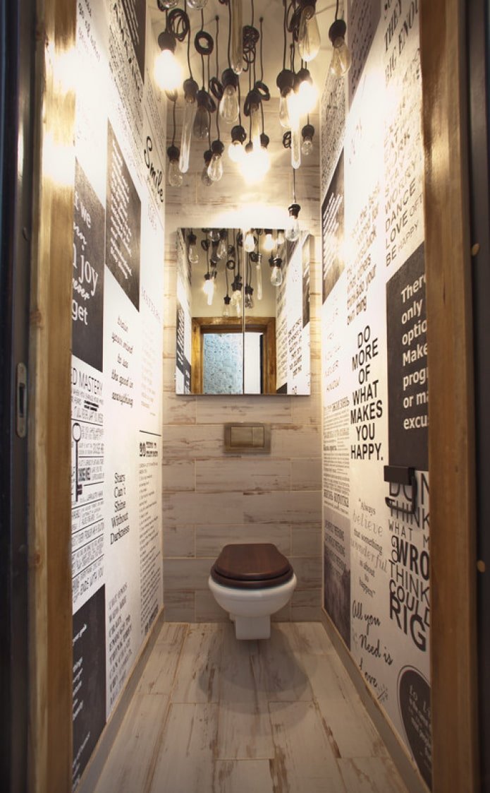 Pannelli MDF dietro il WC