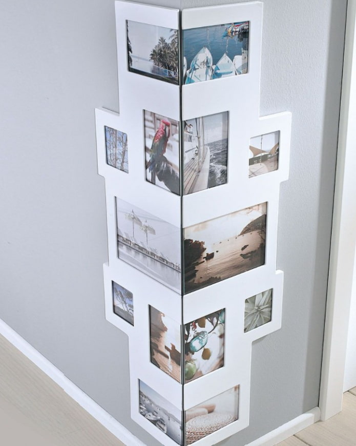 decorare un angolo con le fotografie