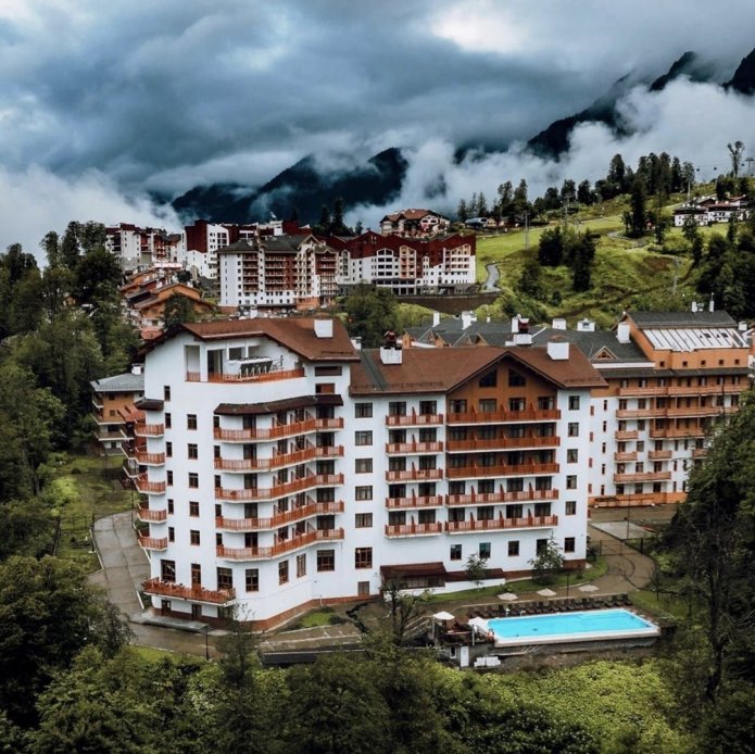 vista dell'hotel dall'alto