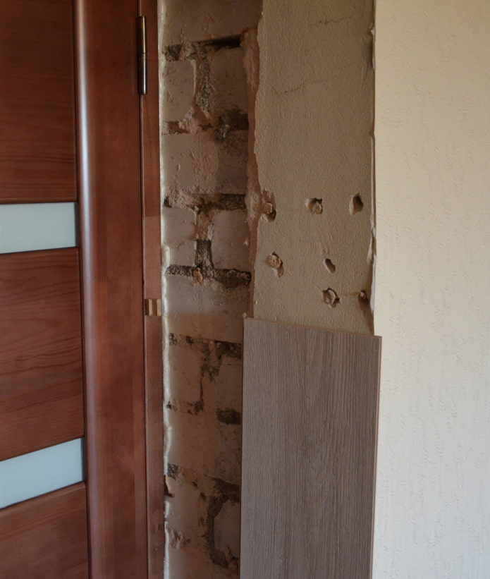 rifinitura delle pendenze con laminato