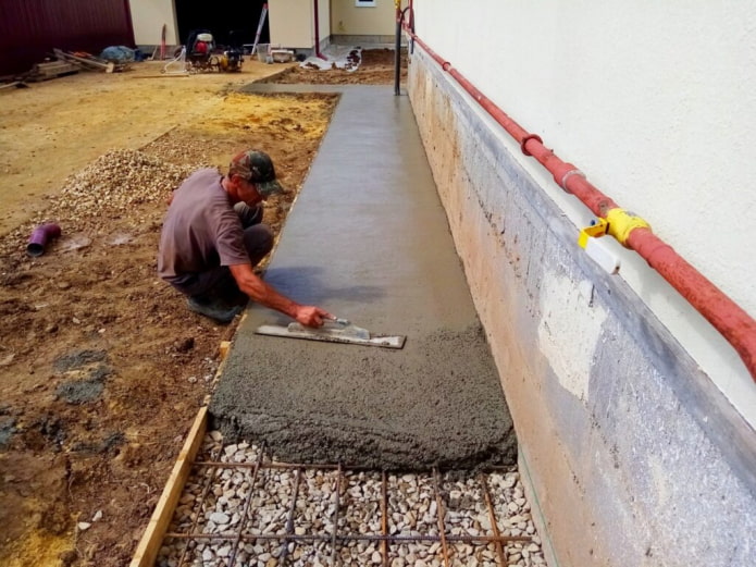 riempimento in calcestruzzo