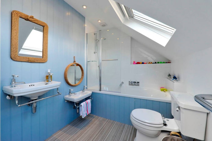 bagno in mansarda