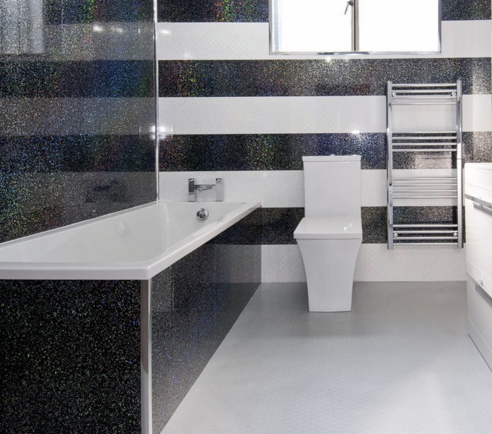 bagno bianco e nero
