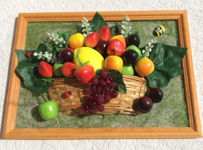 pannello da cucina fatto di frutta
