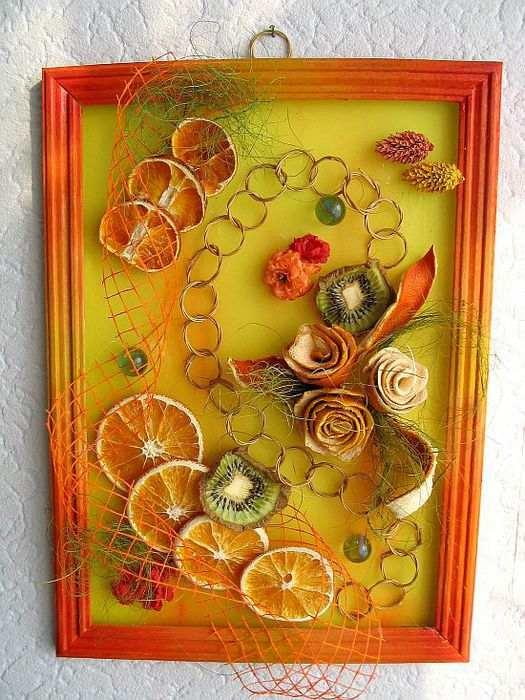 pannello da cucina fatto di frutta