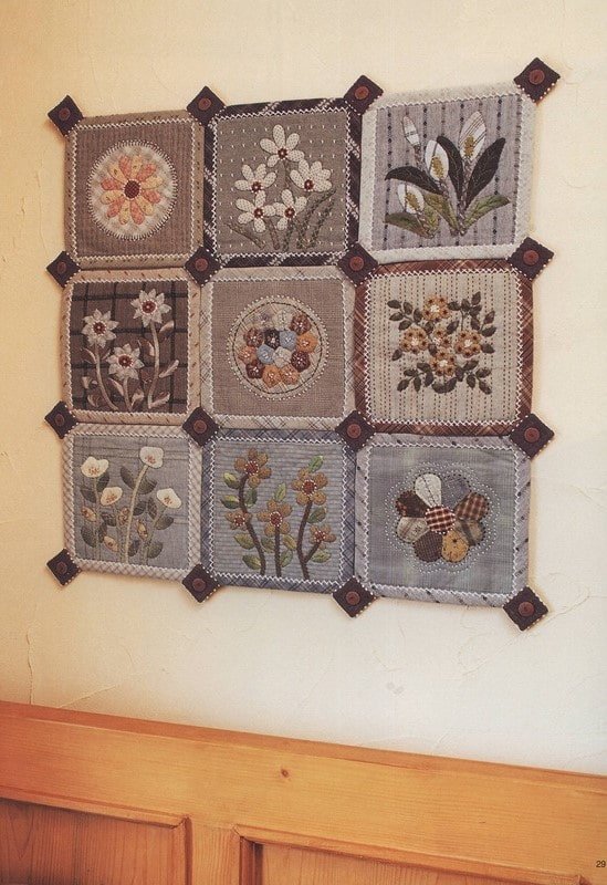 pannello da cucina in tecnica patchwork