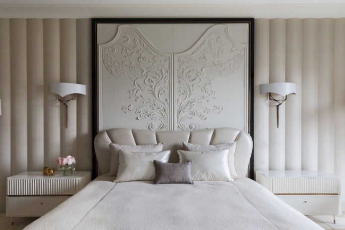 pannello murale nell'interno della camera da letto