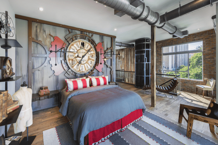 pannello murale per interni in stile steampunk