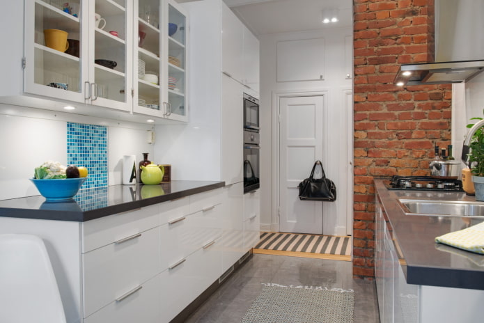 cucina passante nello studio