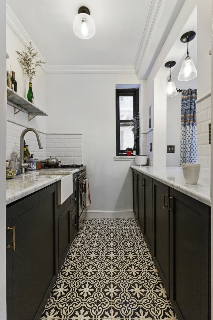 cucina parallela elegante