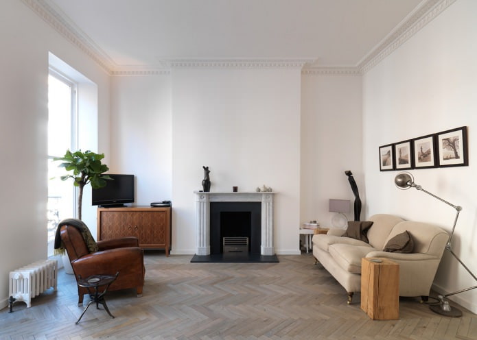 parquet a spina di pesce chiaro