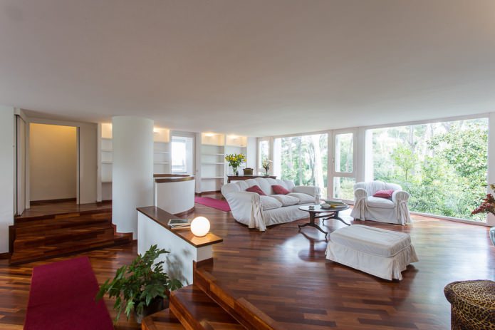 posa del parquet in un deck diagonale