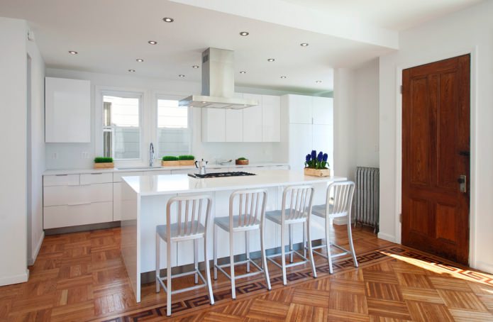 metodo di posa combinato del parquet