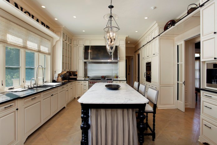 parquet modulare in cucina