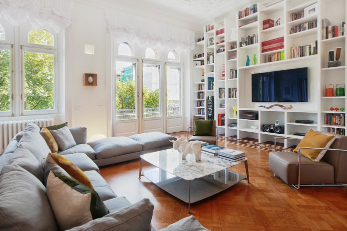 Parquet nel soggiorno