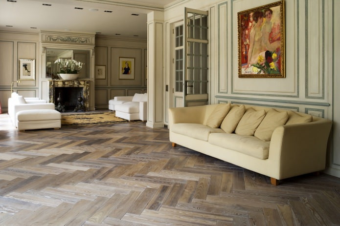 Parquet nel soggiorno
