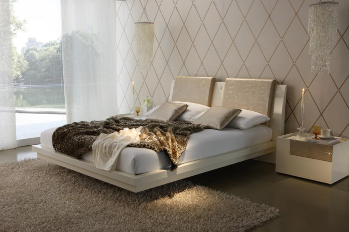 letto sospeso rettangolare
