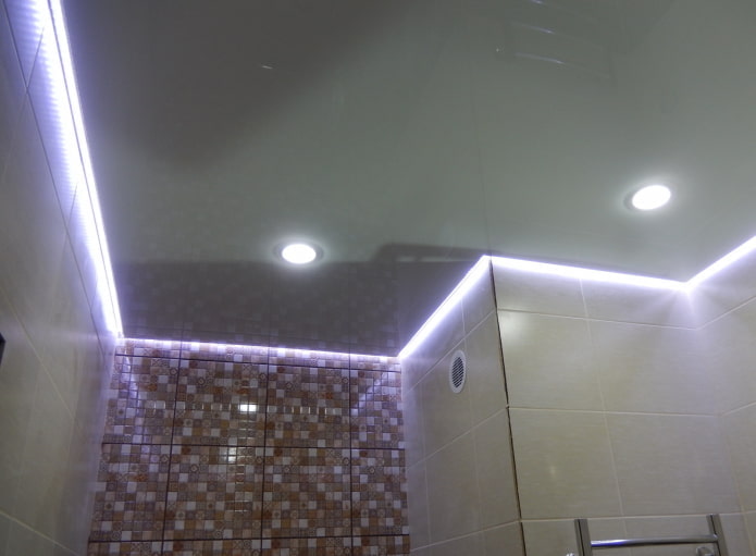 struttura del soffitto galleggiante in lucido