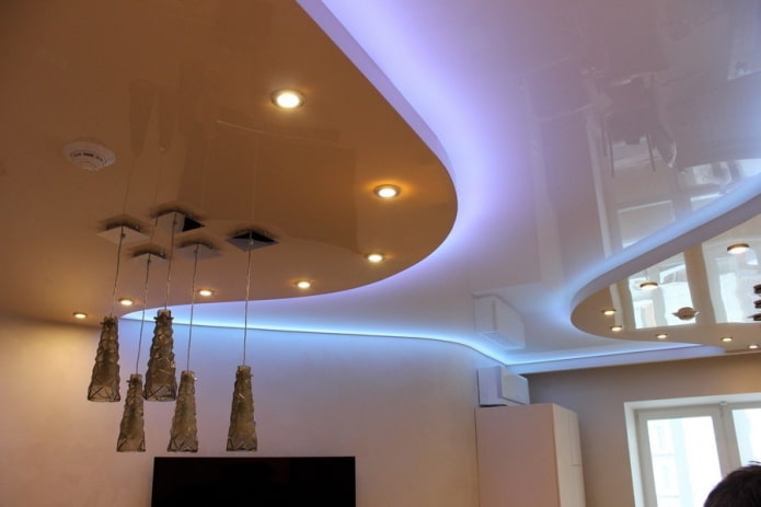 struttura del soffitto galleggiante in lucido